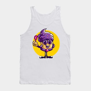 cupcake holding a spoon Tank Top